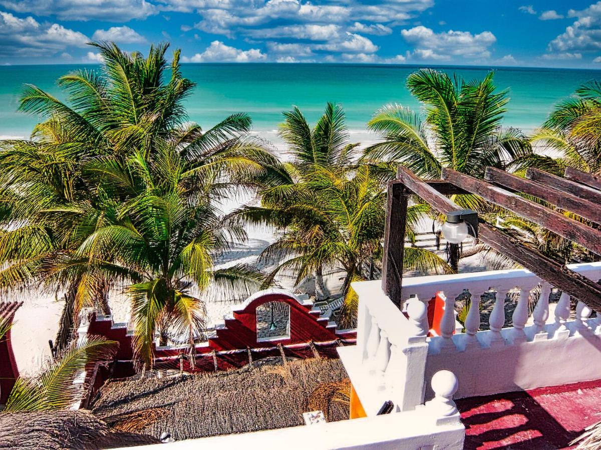Beachfront Casa Maya Lodge El Cuyo Eksteriør bilde