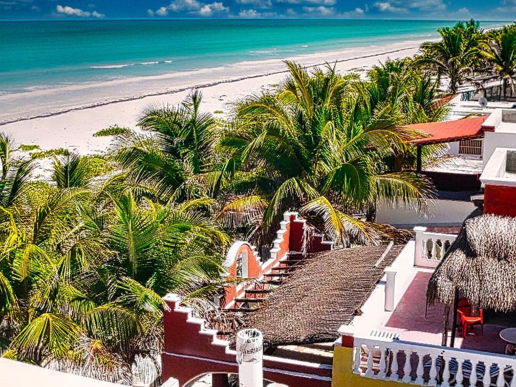 Beachfront Casa Maya Lodge El Cuyo Eksteriør bilde